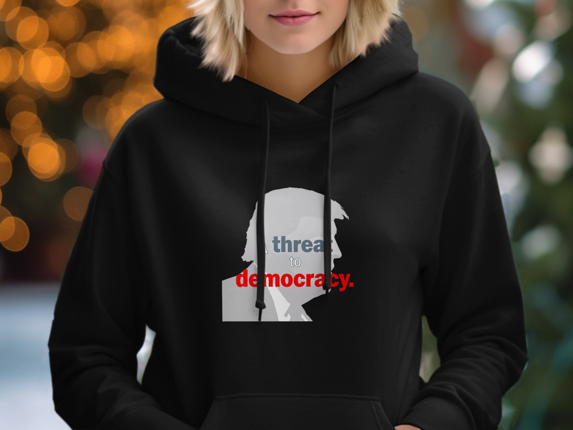 Threat to Democracy Graphic Hoodie product