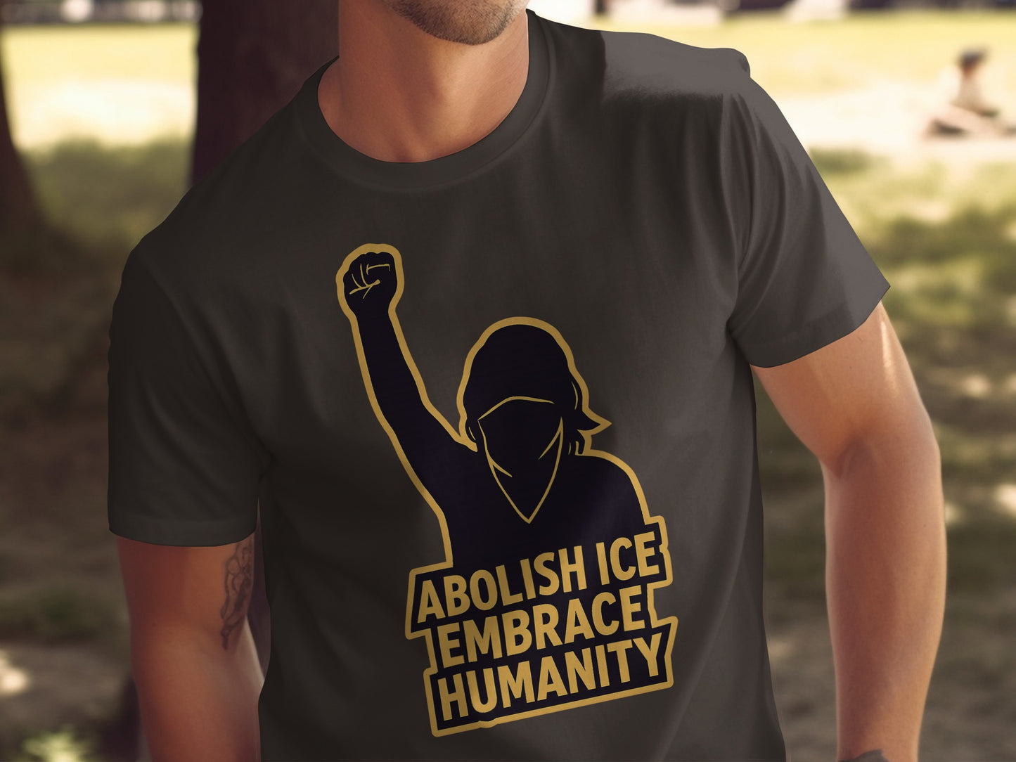 Abolish ICE Embrace Humanity Graphic TShirt product