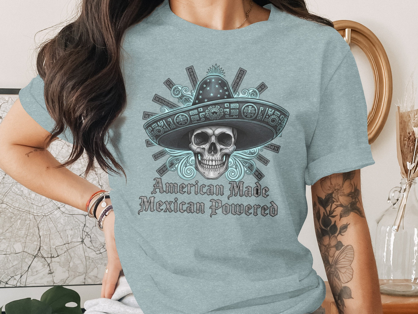 American Made Mexican Powered Graphic Tee