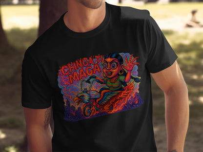 Vibrant Chingat Maga Graphic Tee Shirt product