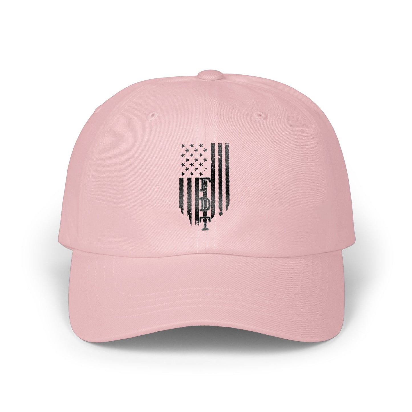 Pink Baseball Cap with American Flag Design product