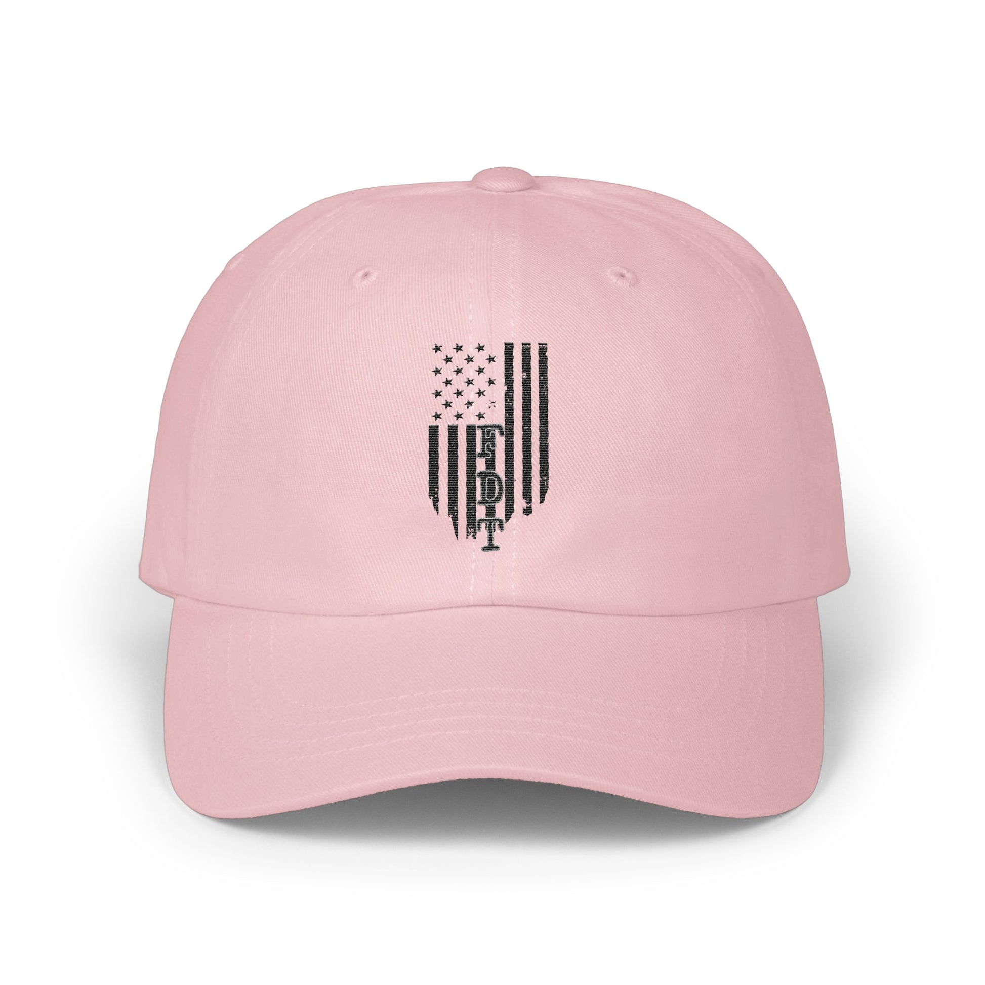 Pink Baseball Cap with American Flag Design product
