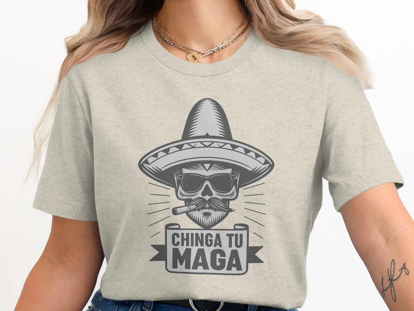 Bold Statement Chinga Tu Maga Graphic Tee product