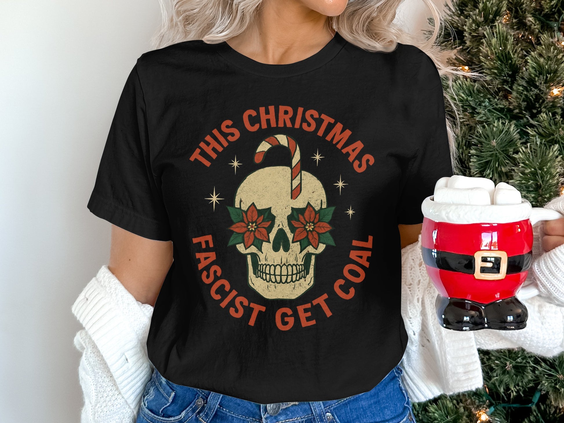 This Christmas Fascist Get Coal T-shirt