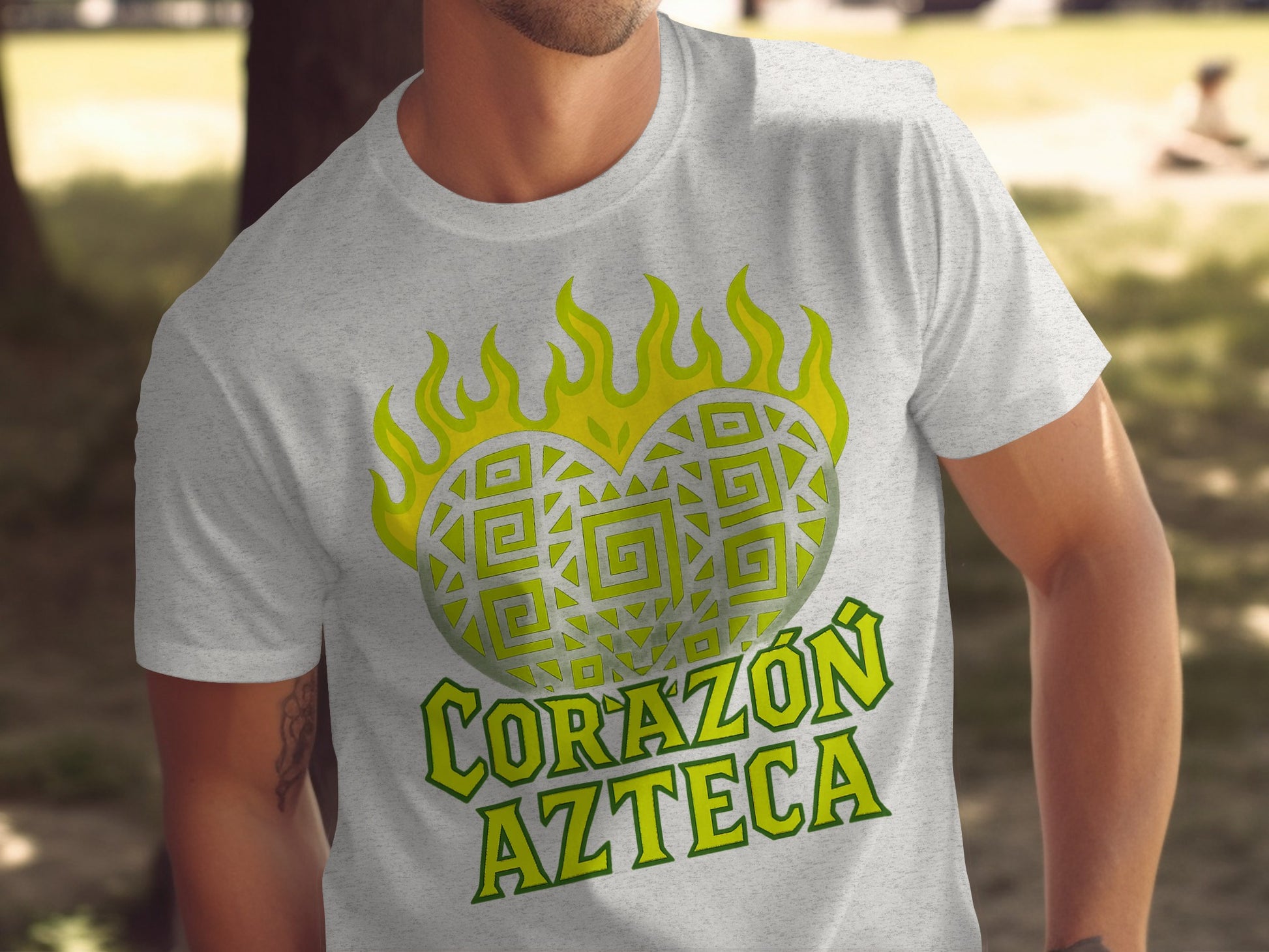 Corazón Azteca Flame Heart Graphic T-Shirt product type