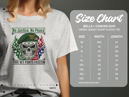 No Justice No Peace This Vet Fights Fascism Tee