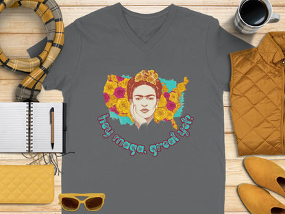 Hey Maga Great Yek Colorful Graphic T-Shirt