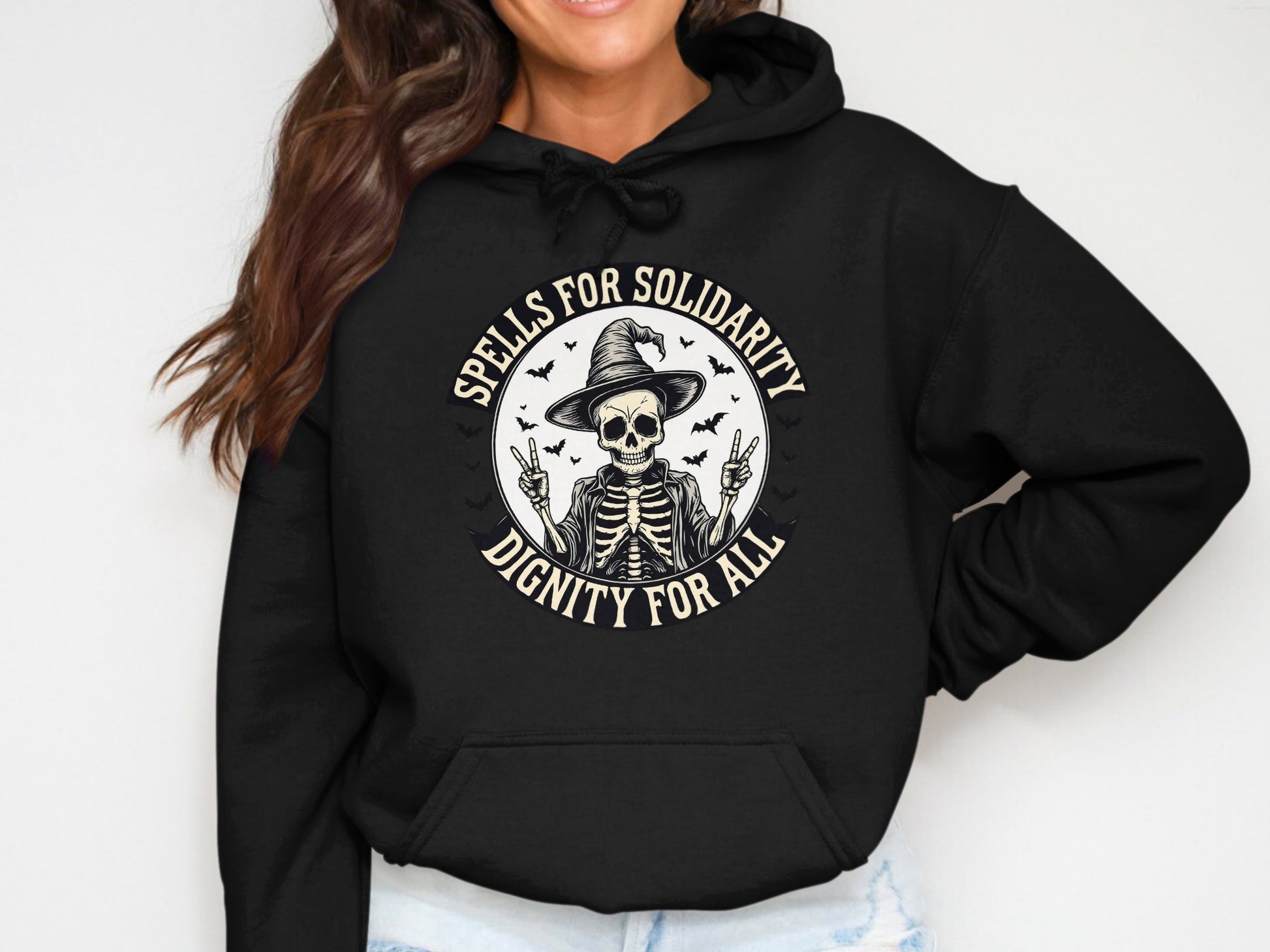 Spells for Solidarity Dignity for All hoodie