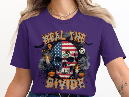 Heal The Divide Skull Halloween Shirt product type