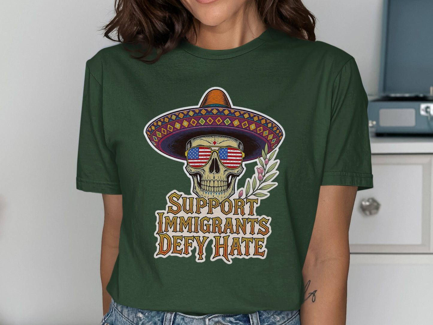 Support Immigrants Defy Hate Statement T-shirt product type