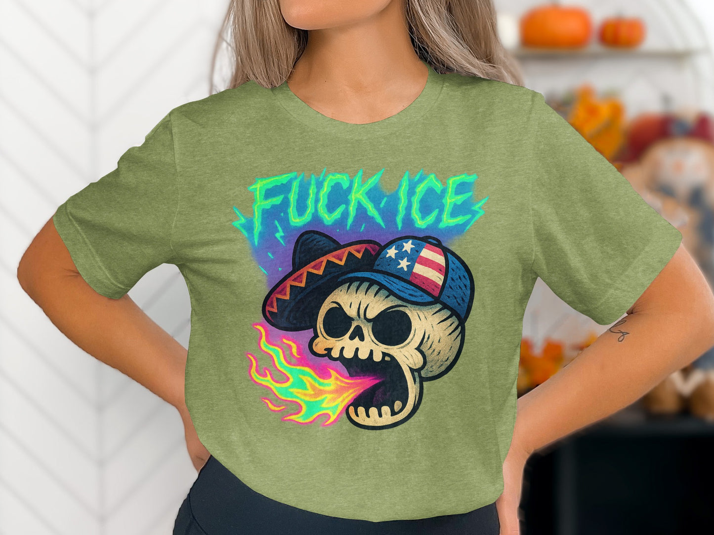 Vintage Skull Graphic Tee Shirt Unique Design product type