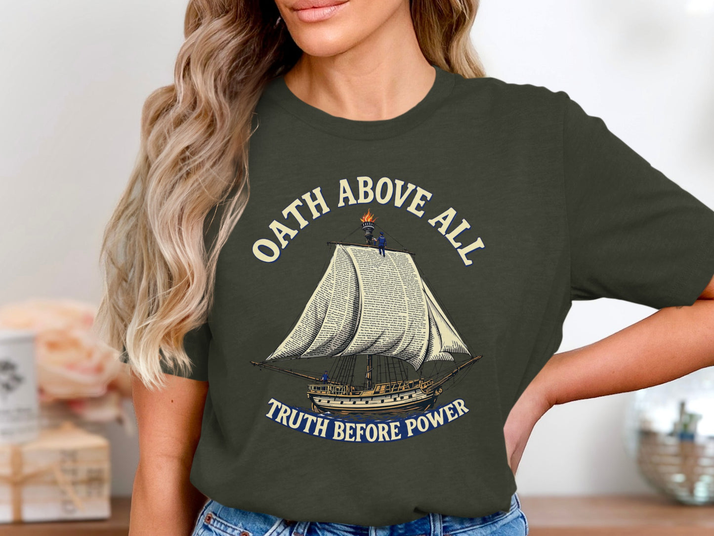 Oath Above All Truth Before Power Graphic T-Shirt