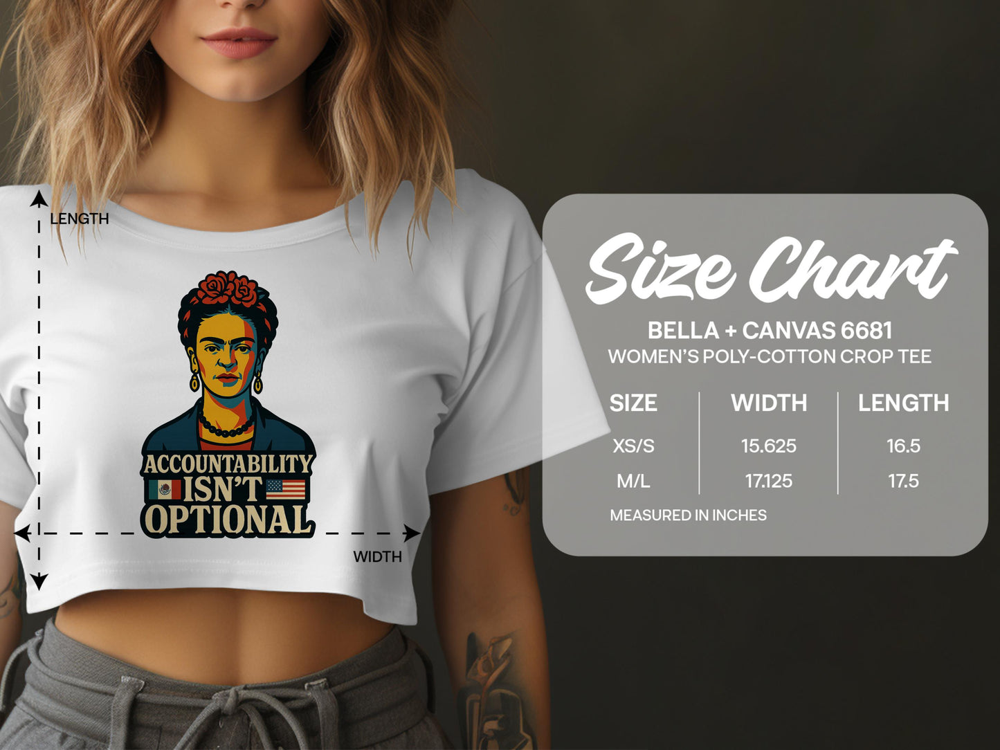 Accountability Isn't Optional Crop Tee product