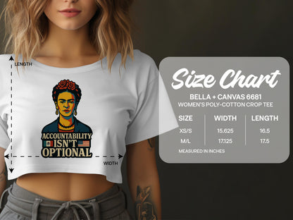 Accountability Isn't Optional Crop Tee product