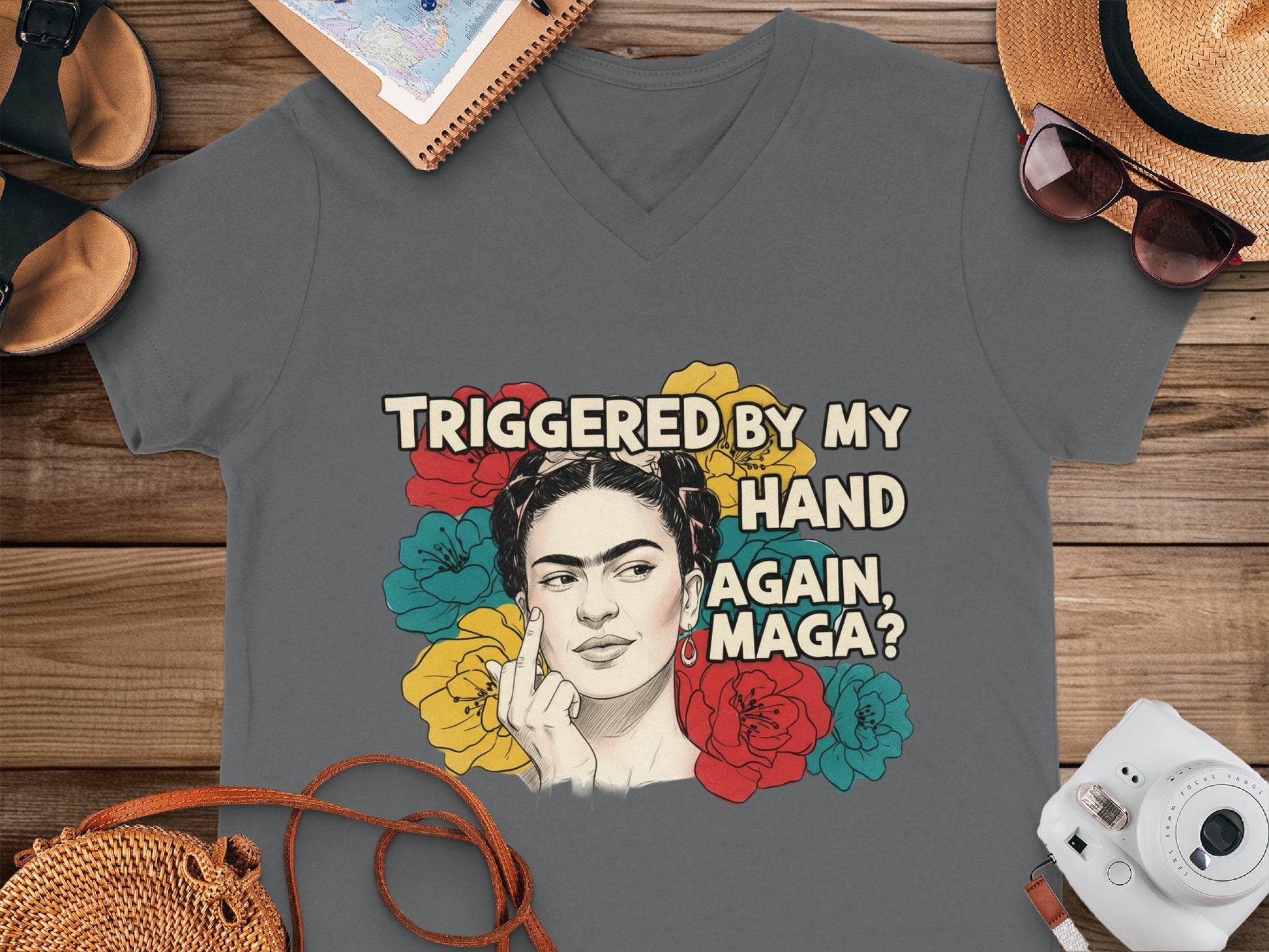 Triggered by My Hand Again MAGA Funny Graphic Tee