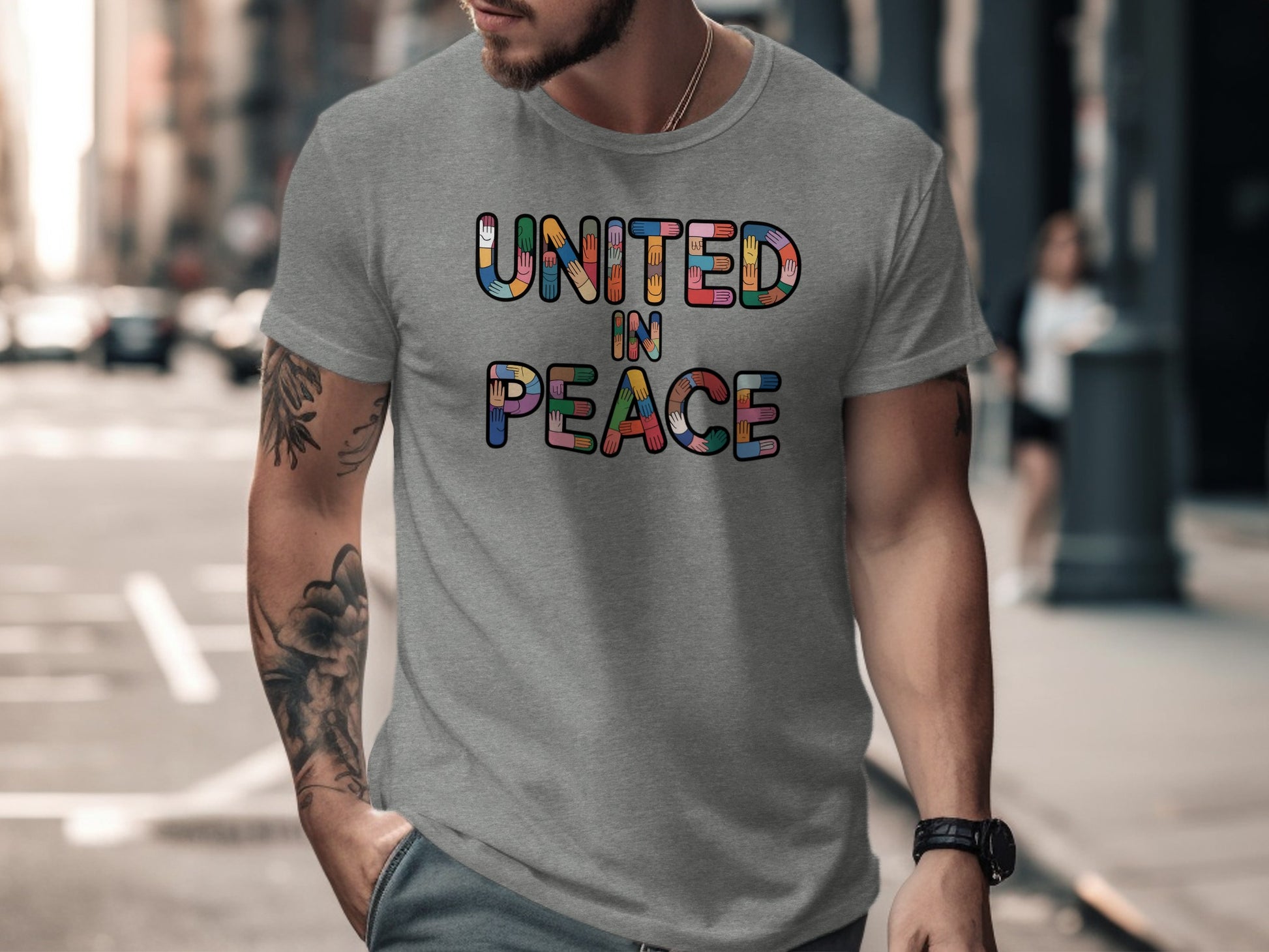 United in Peace Graphic Men's T-shirt