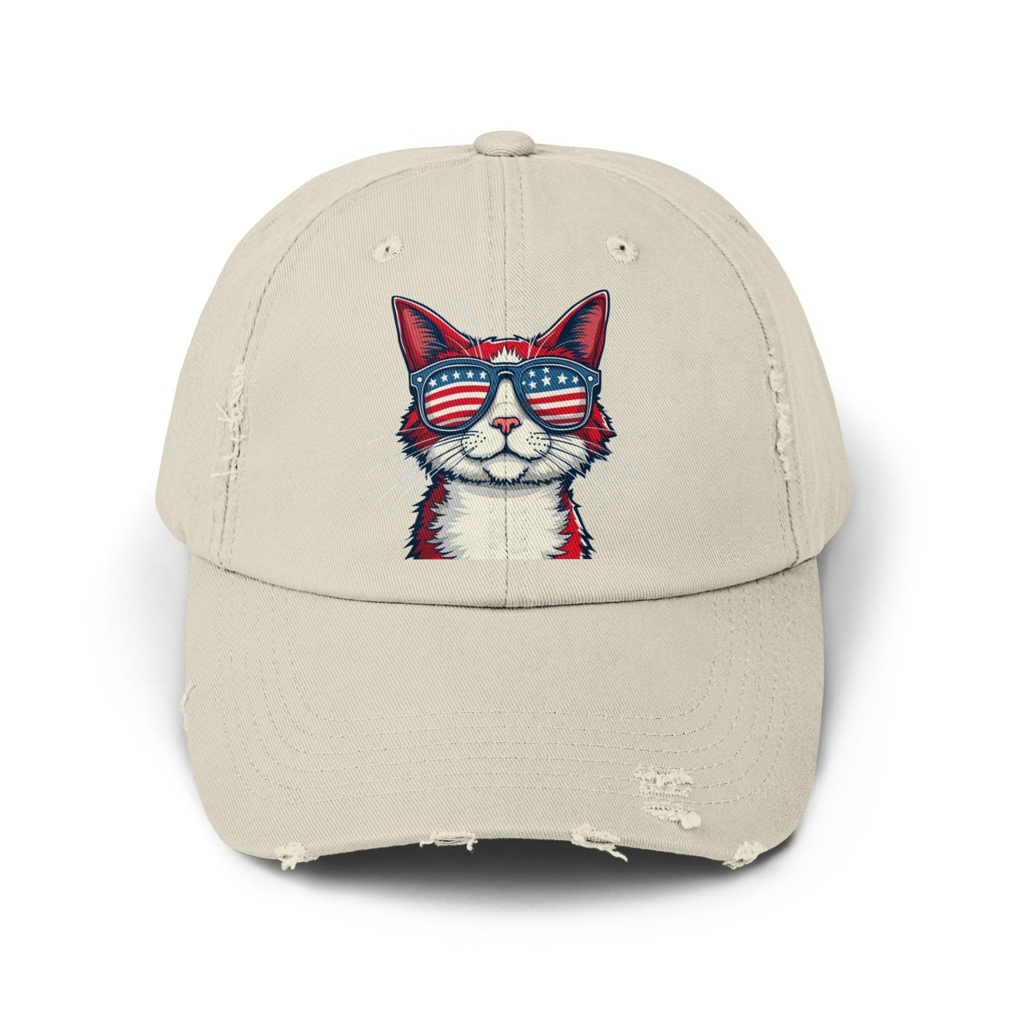Cool Cat with Sunglasses Embroidery Design Hat product
