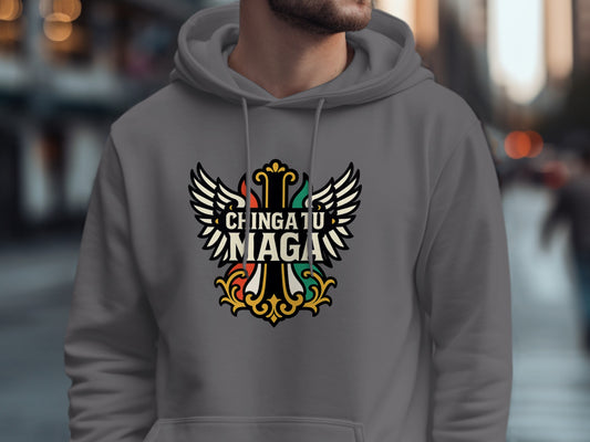 Stylish and Unique Graphic Winged Hoodie product