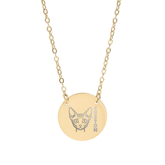Custom Sphynx Cat Personalized Necklace Design