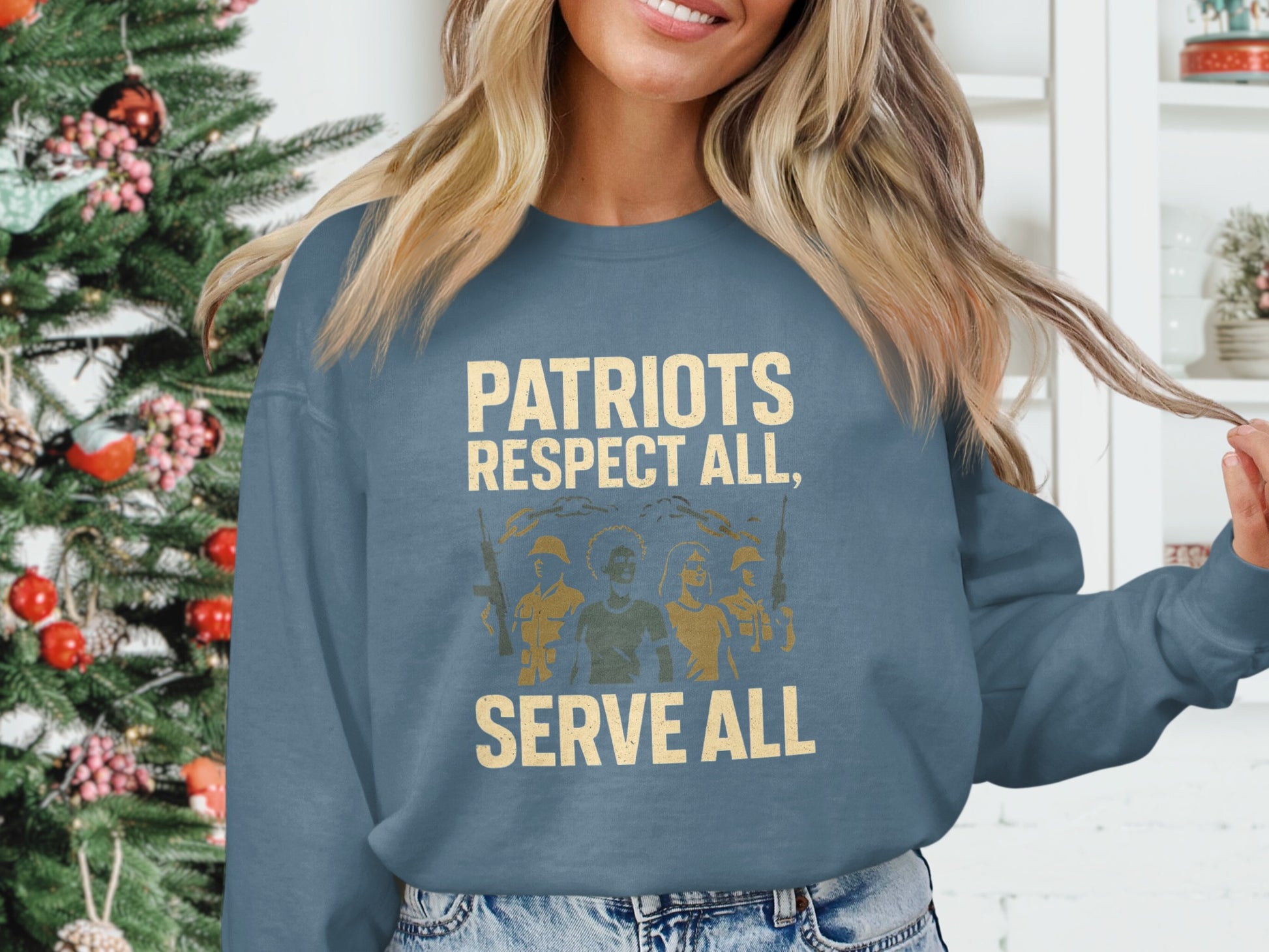 Patriots Respect All Serve All Sweatshirt Product