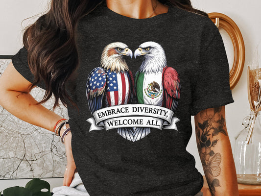 Embrace Diversity Welcome All Eagles Graphic T-Shirt product