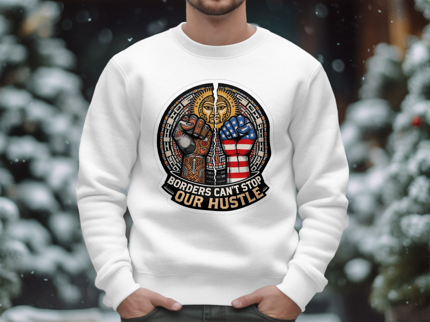 Borders Can't Stop Our Hustle Sweatshirt product type