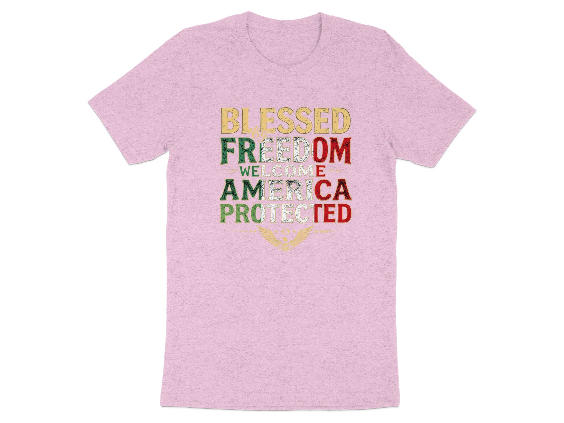 Blessed Freedom Welcome America Protected T-shirt product