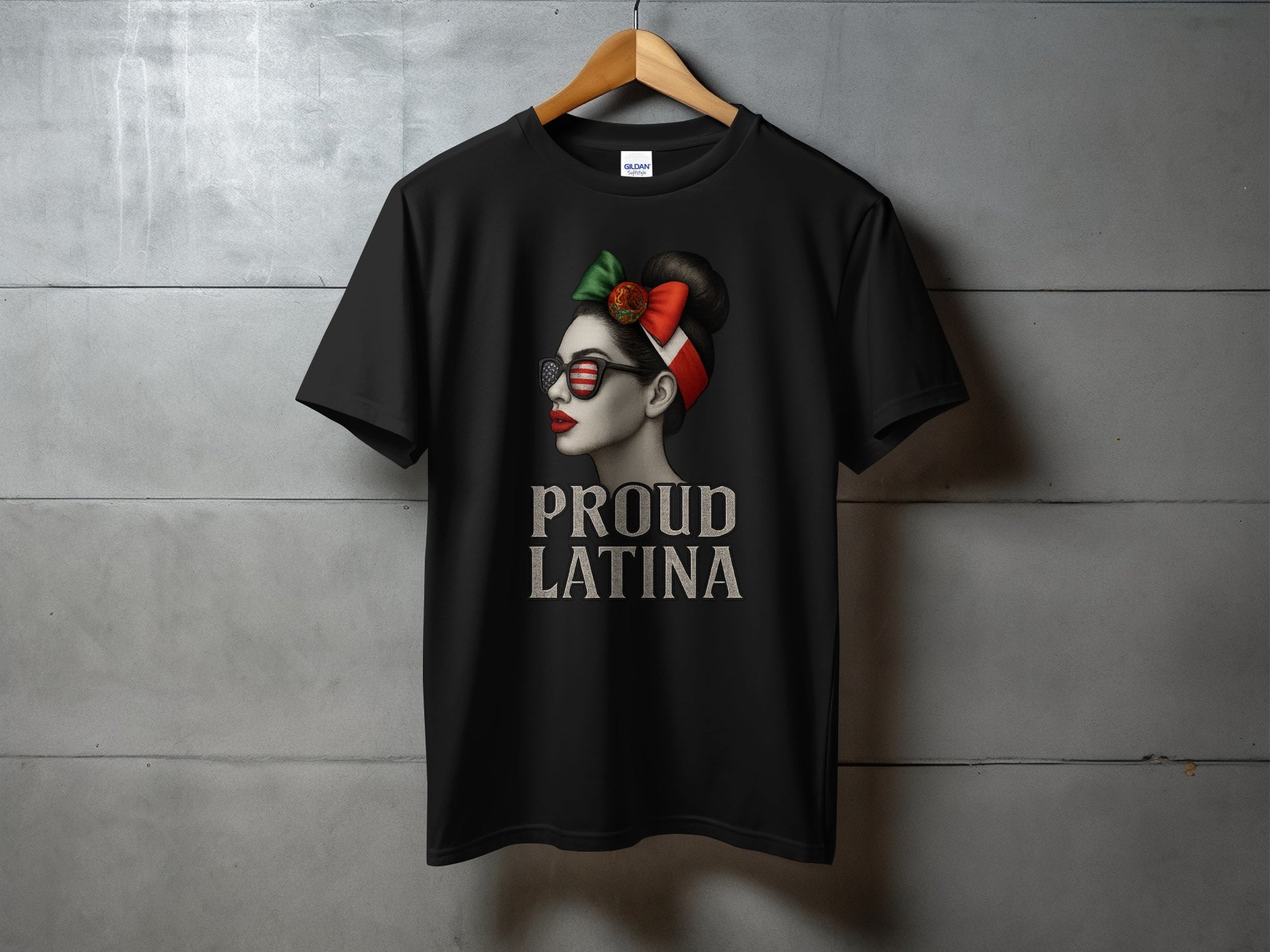 Proud Latina Graphic T-Shirt Black Unisex product type