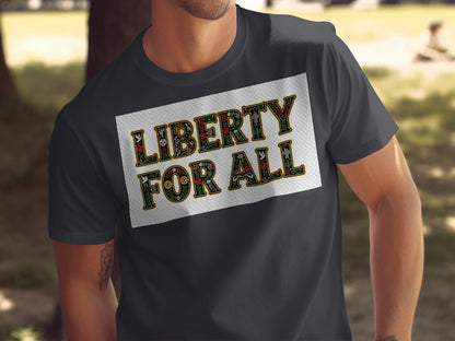 Liberty For All Graphic Design T-shirt