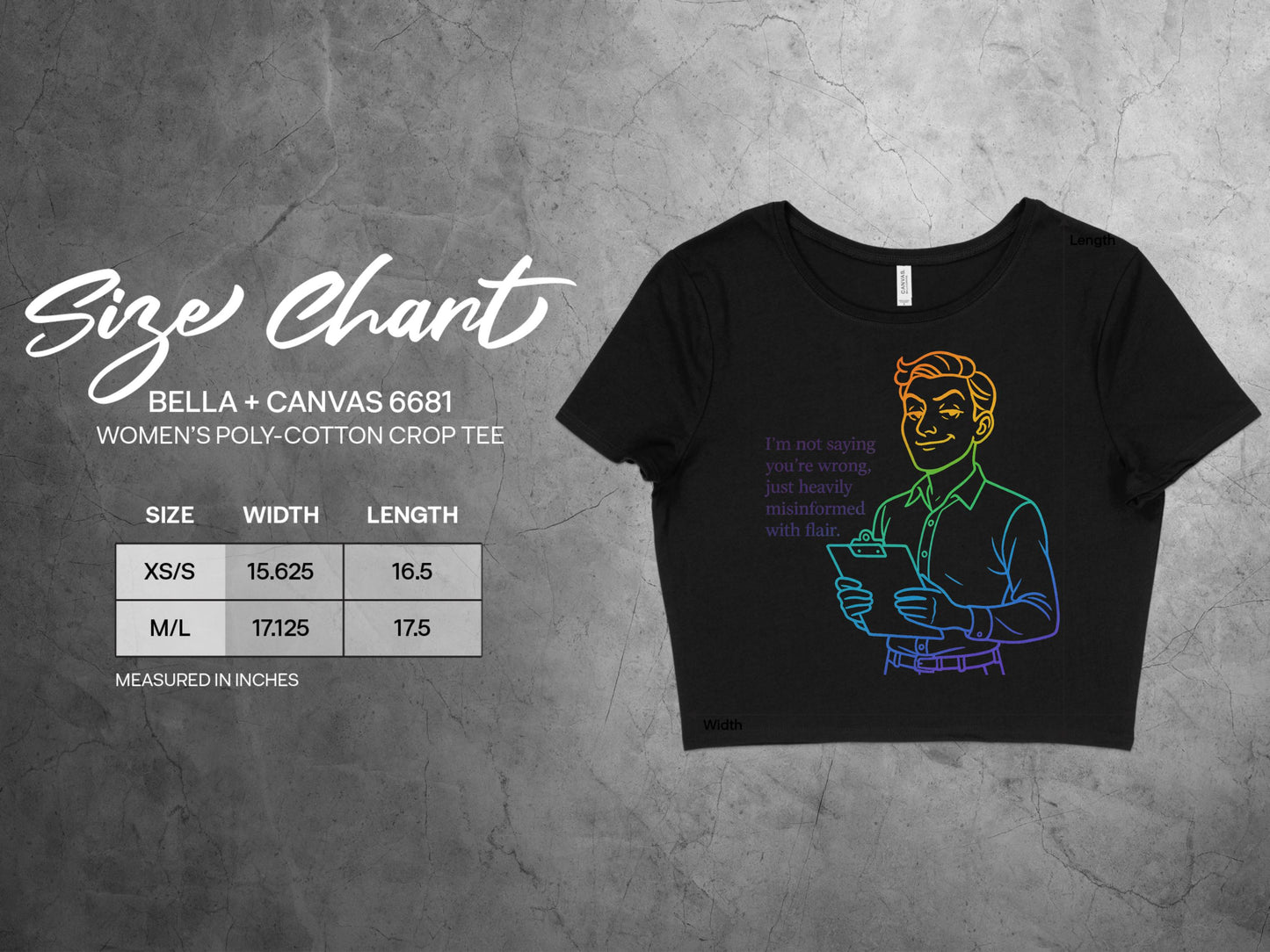 Colorful Character Printed Women's Crop Tee product