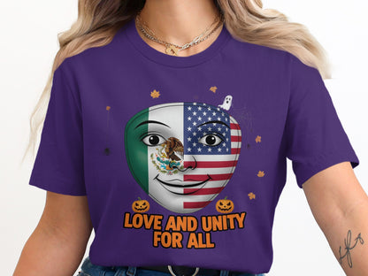 Love and Unity for All Graphic Tee Shirt product type