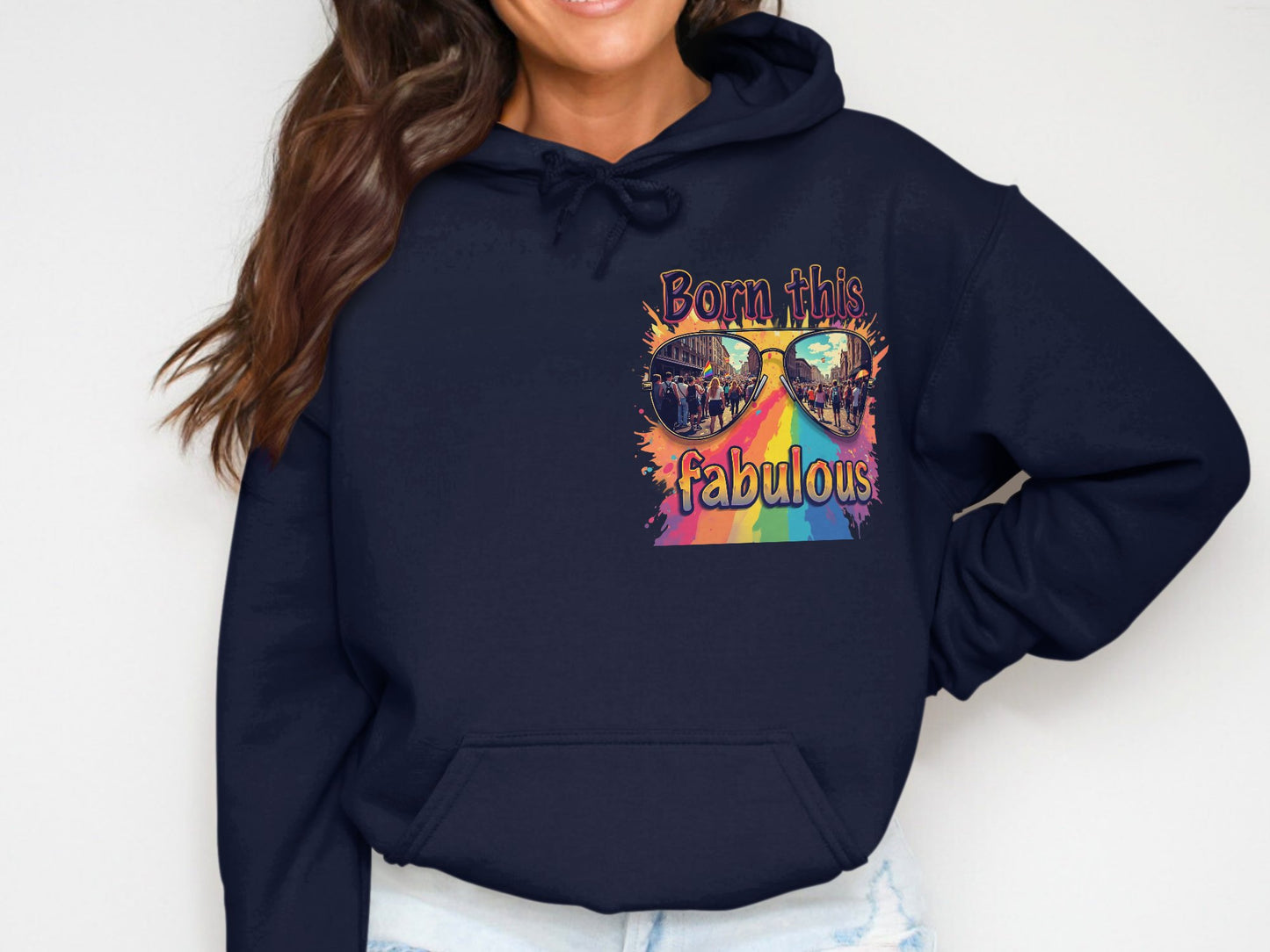Born This Fabulous Rainbow Sunglasses Hoodie product