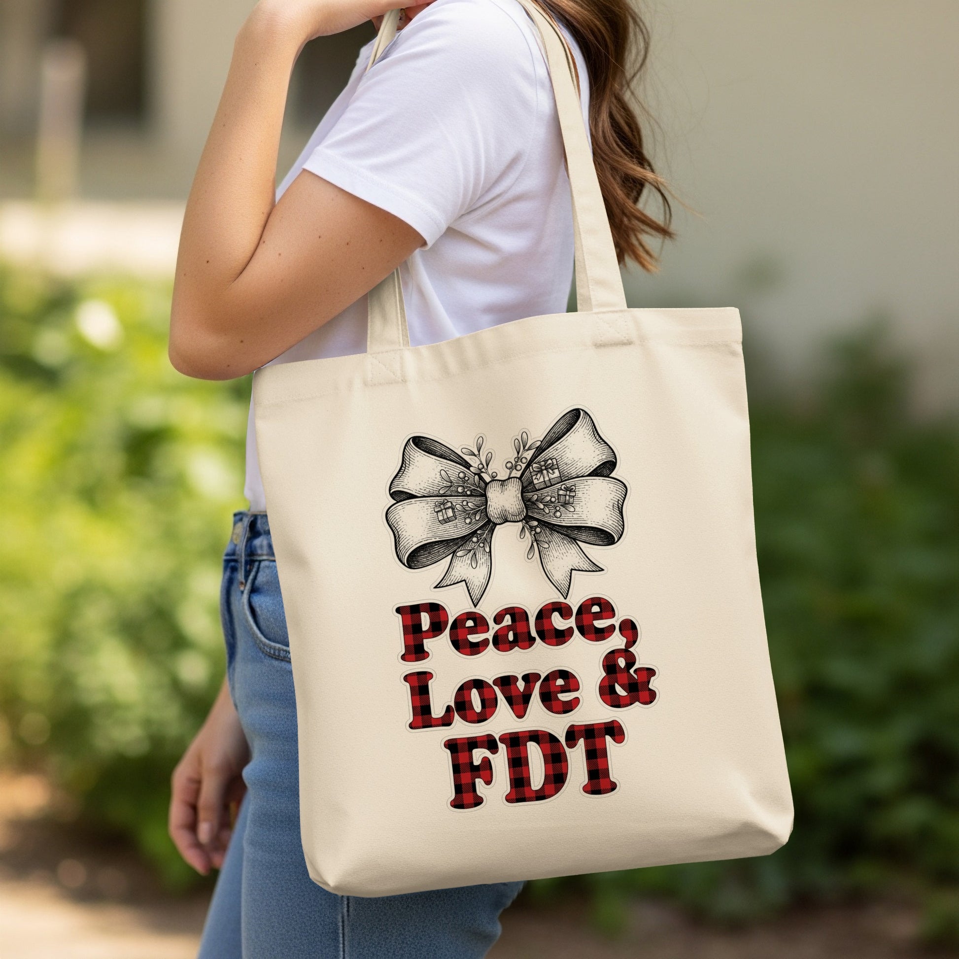 Peace Love & FDT Tote Bag Product