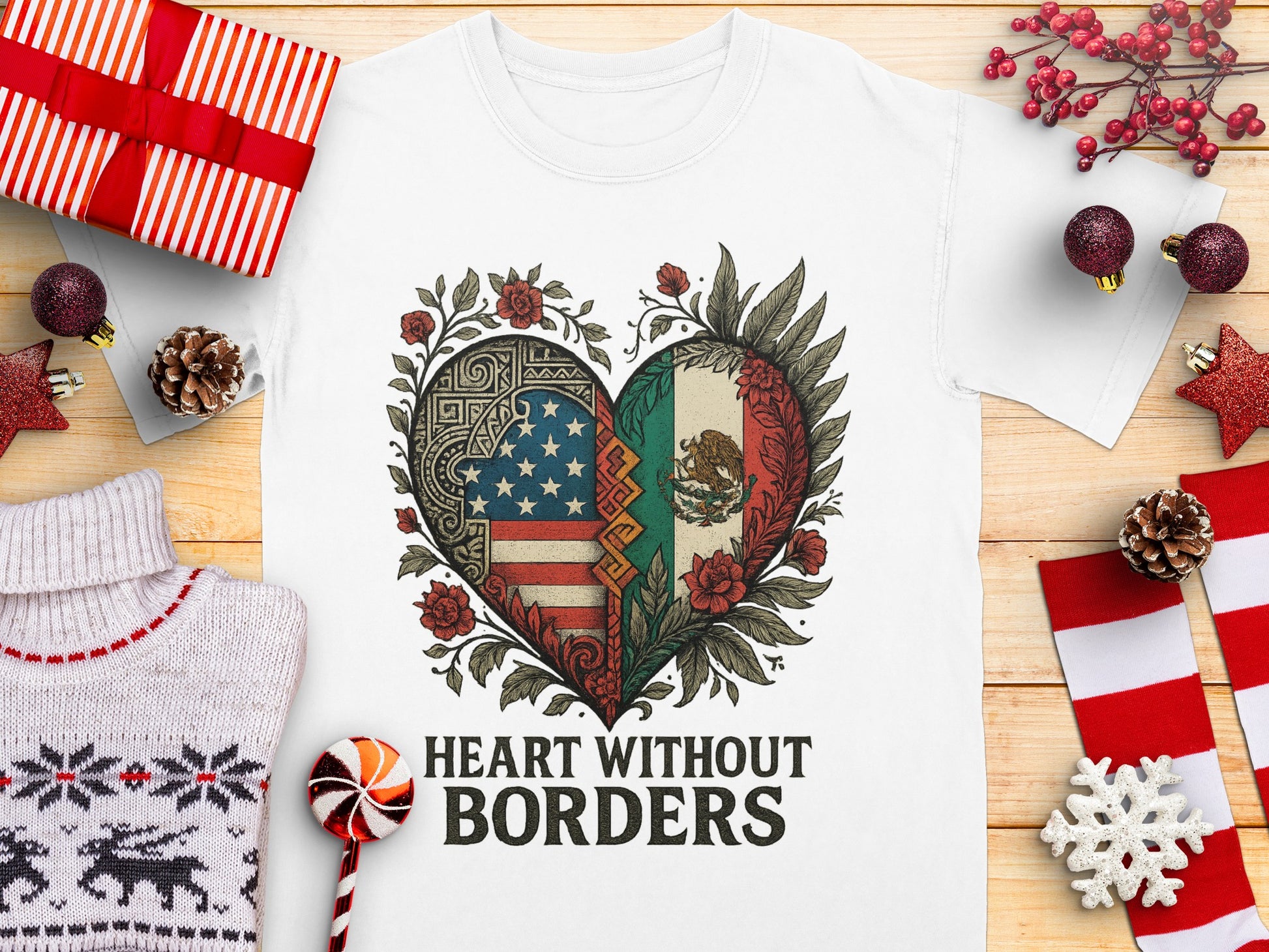 Heart Without Borders Unique Graphic T-Shirt
