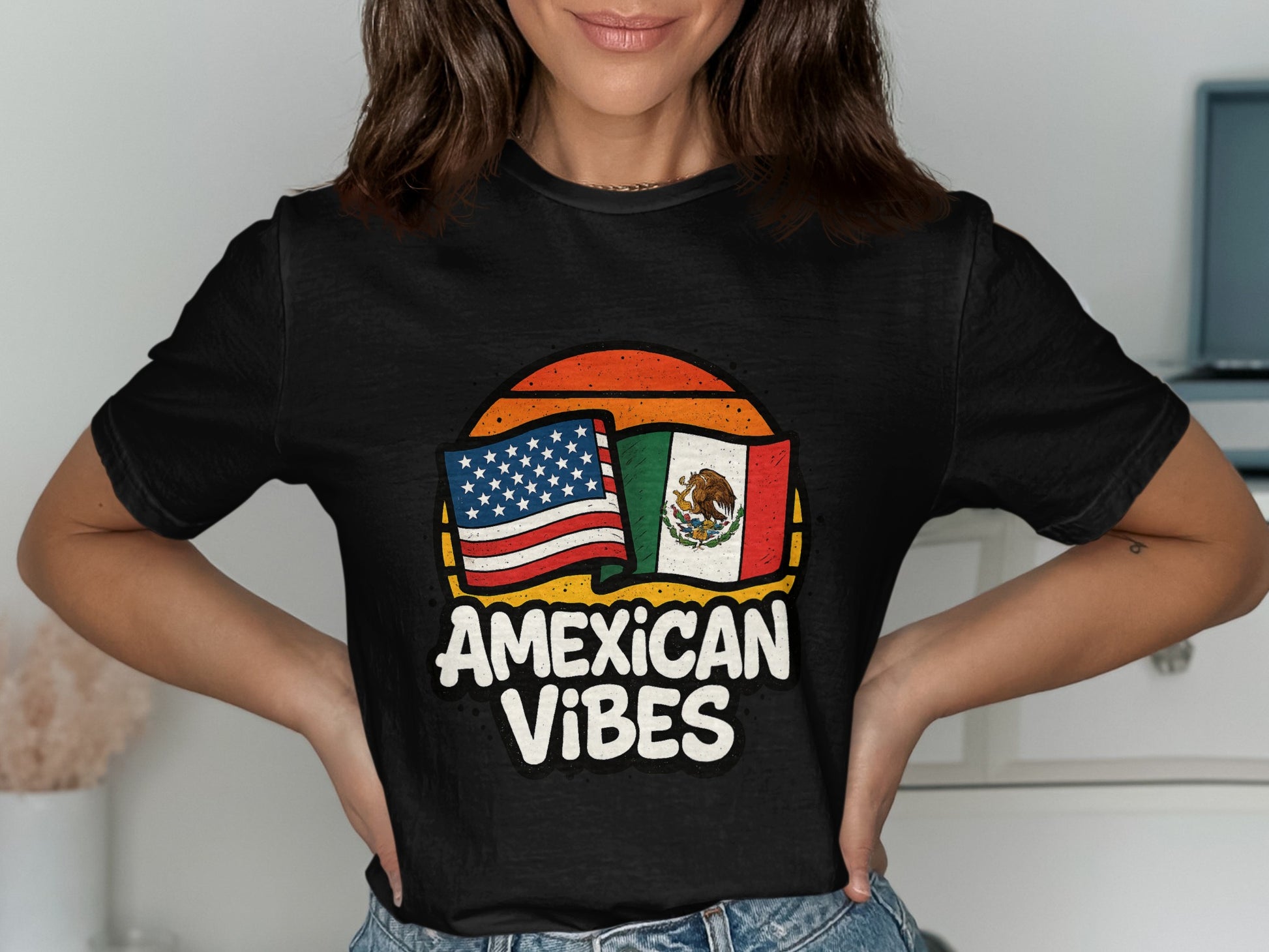 AMEXICAN VIBES Flag Graphic Short Sleeve T-shirt product