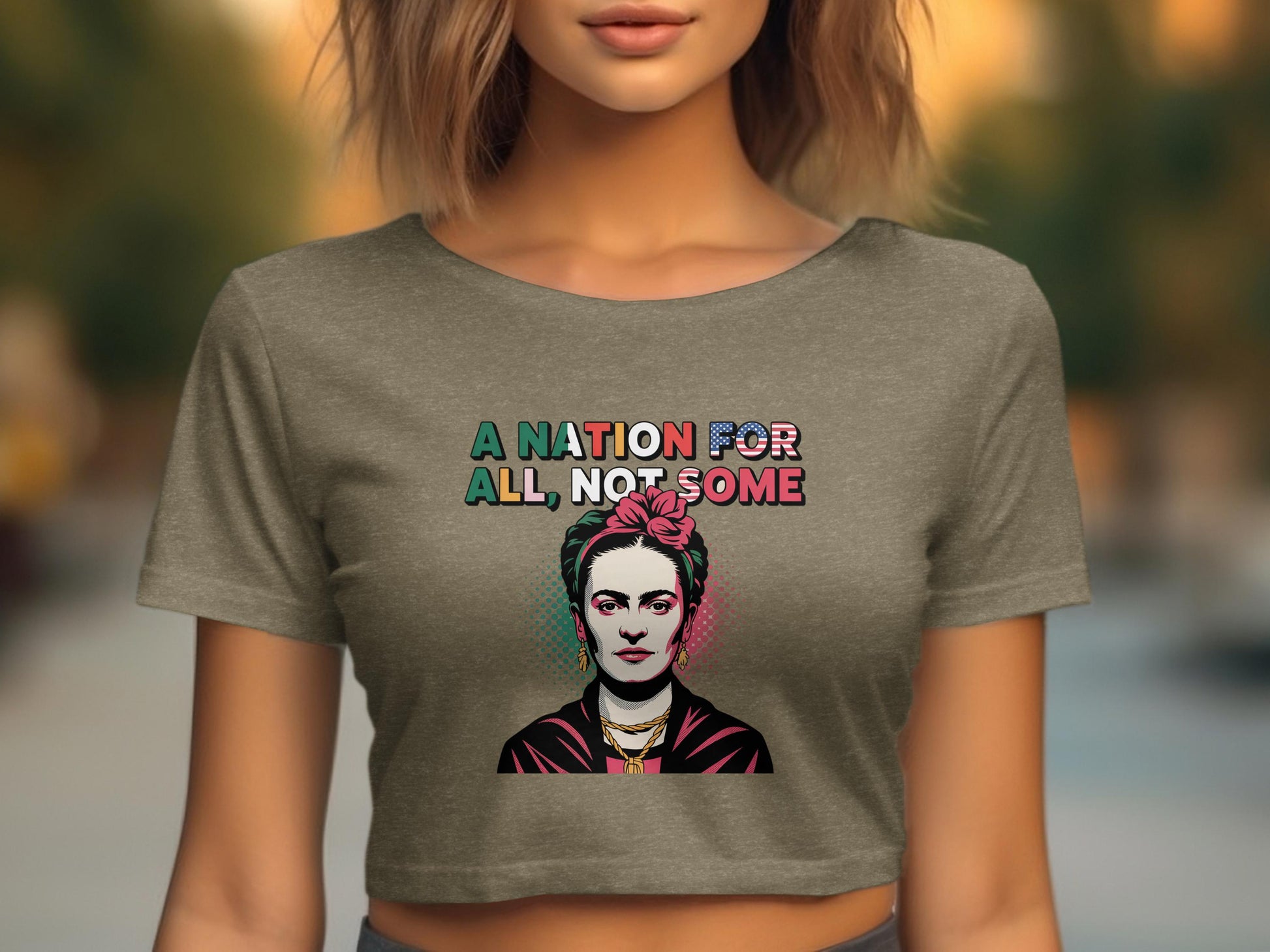 A Nation For All Not Some Cropped Graphic Tee product