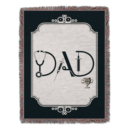 Best Dad Doctor Design Decorative Blanket product