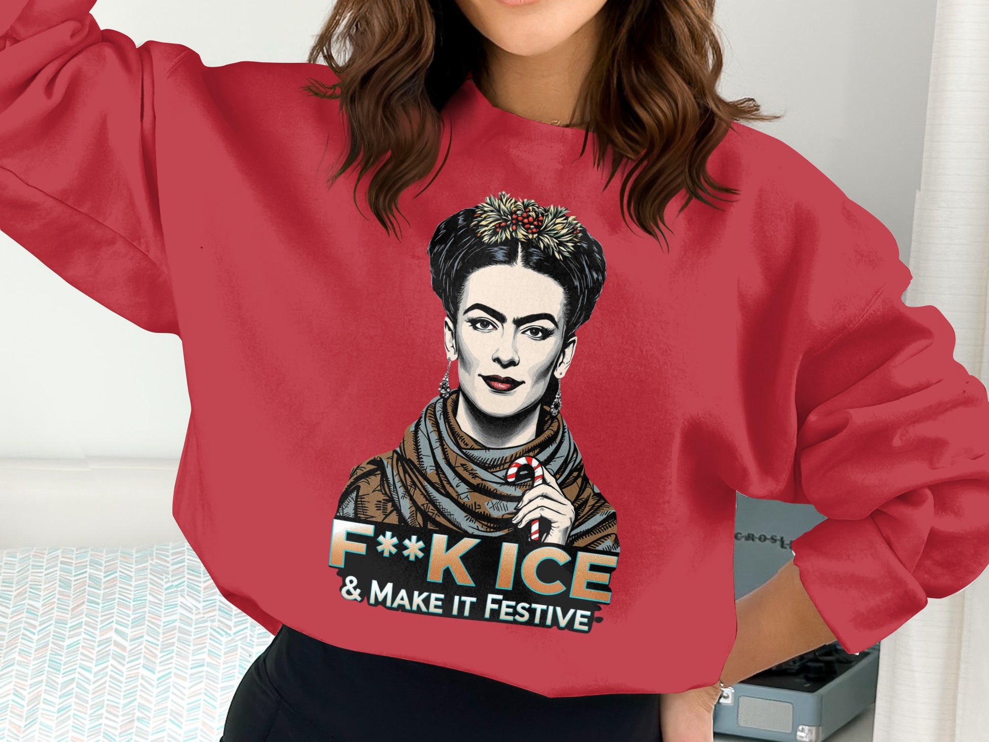 F**k Ice & Make It Festive Graphic Sweatshirt
