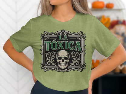 LA TOXICA Skull Graphic Tee design product type