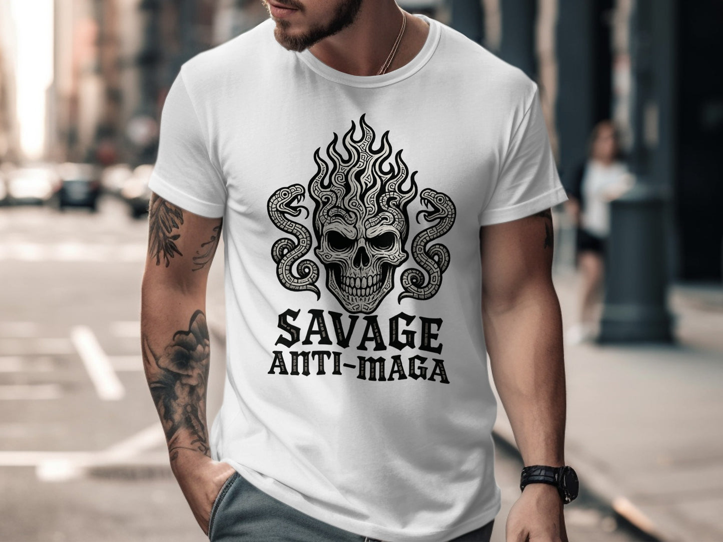 Savage Anti-Maga Graphic Tee Shirt Product