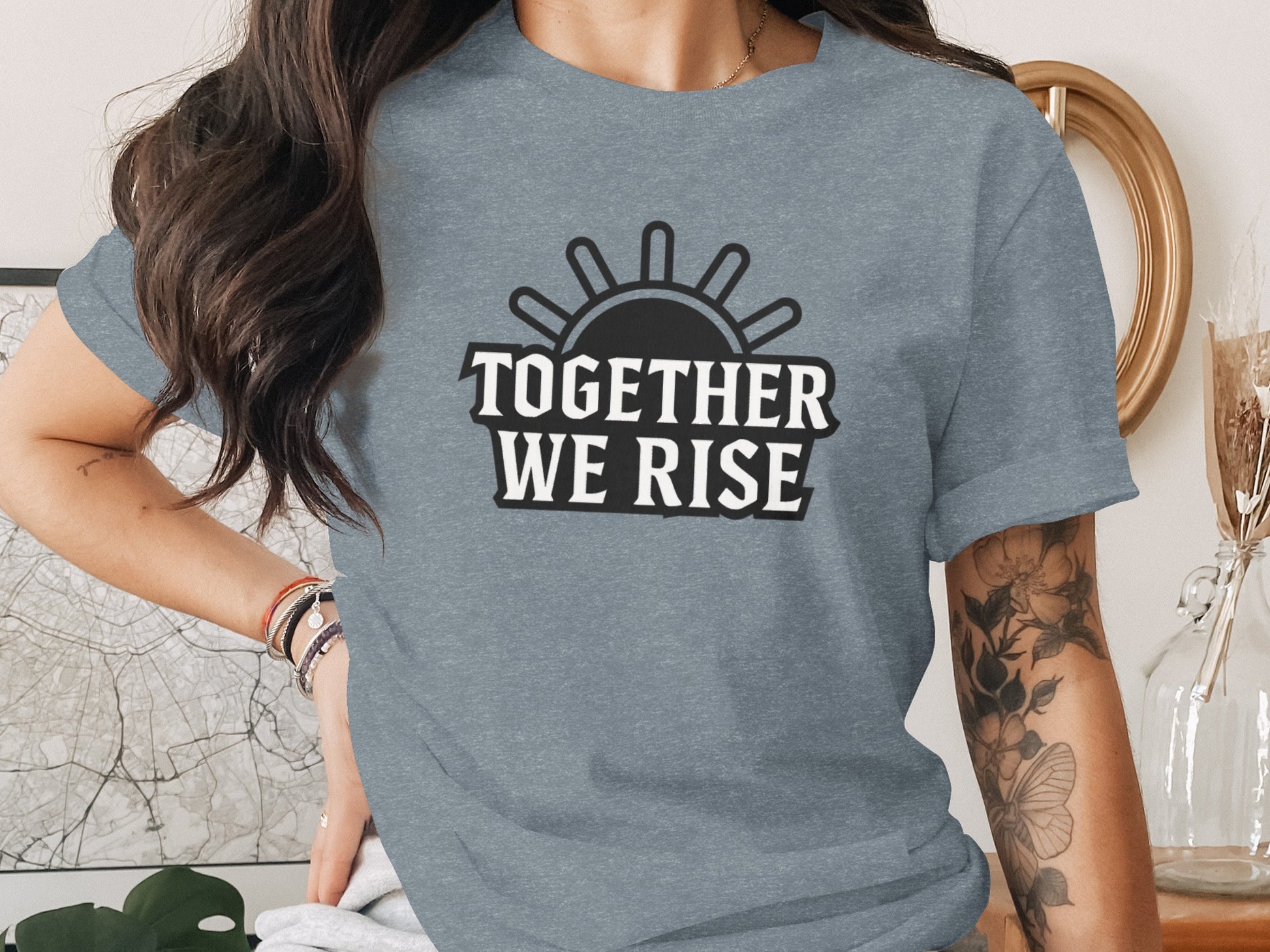 Together We Rise Motivational Shirt product type