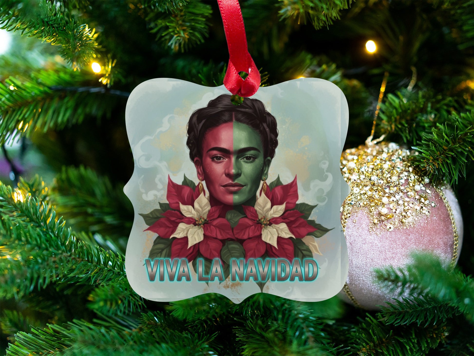 Viva La Navidad Holiday Ornament