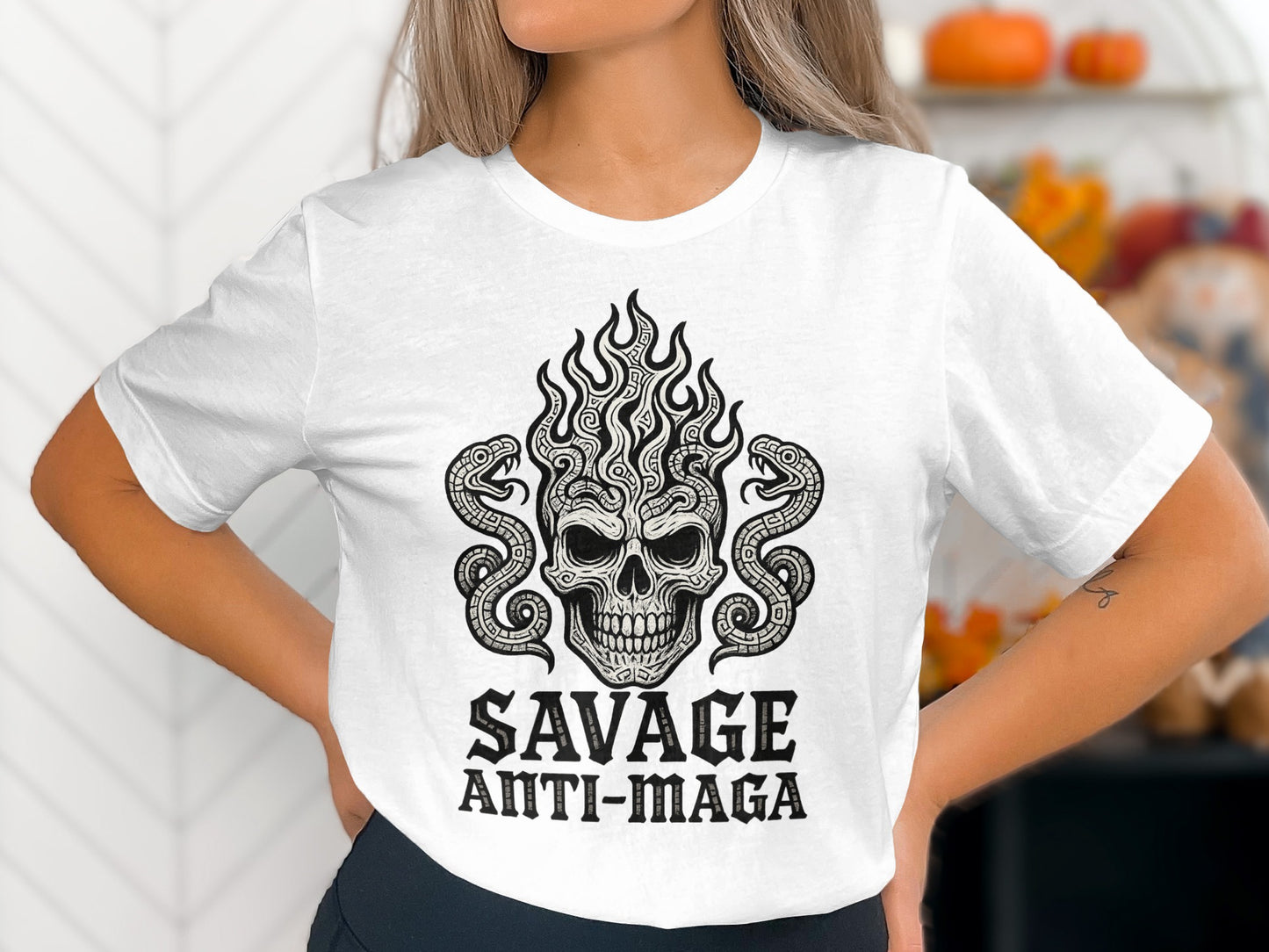 Savage Anti-Maga Skull T-shirt