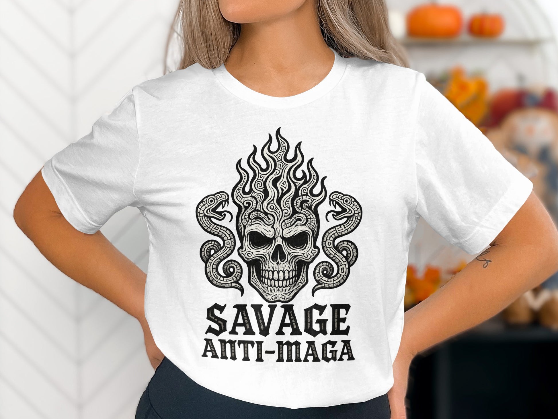 Savage Anti-Maga Skull T-shirt