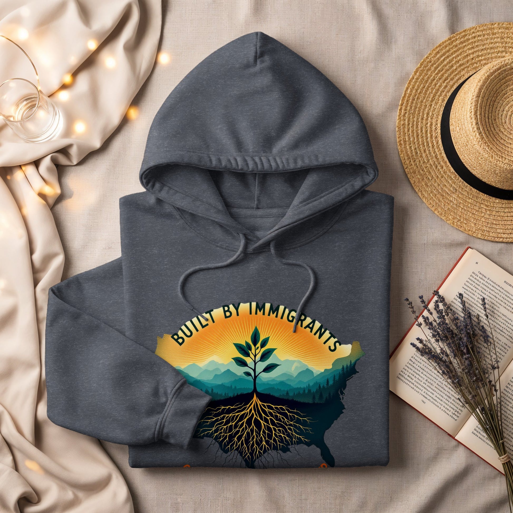 Built By Immigrants Design Graphic Hoodie product type