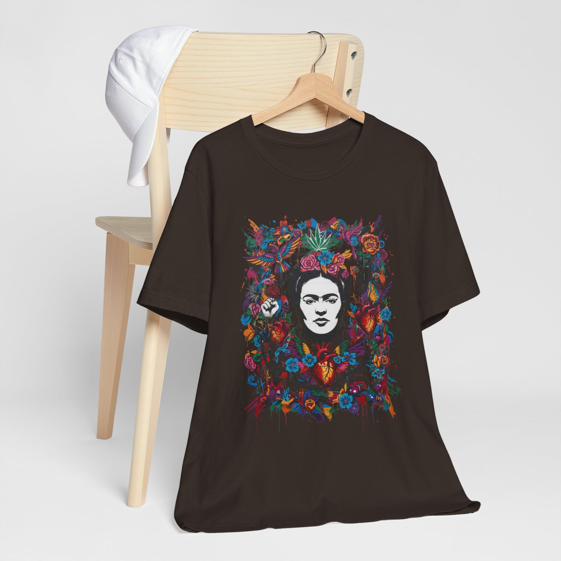 Frida Kahlo Vibrant Art Floral Birds Hearts product type