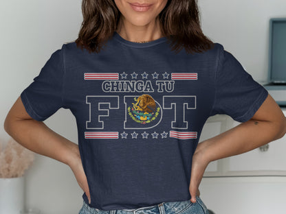 Chinga Tu FDT Patriotic Graphic Tee Shirt product