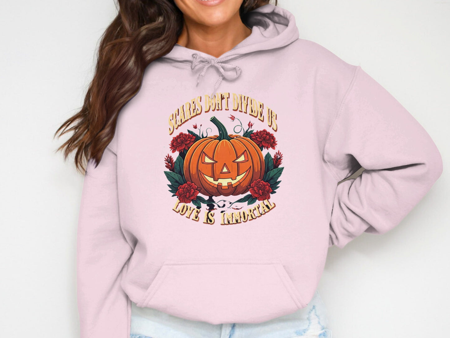 Scares Dont Deter Its Love Is Immortal Hoodie product type