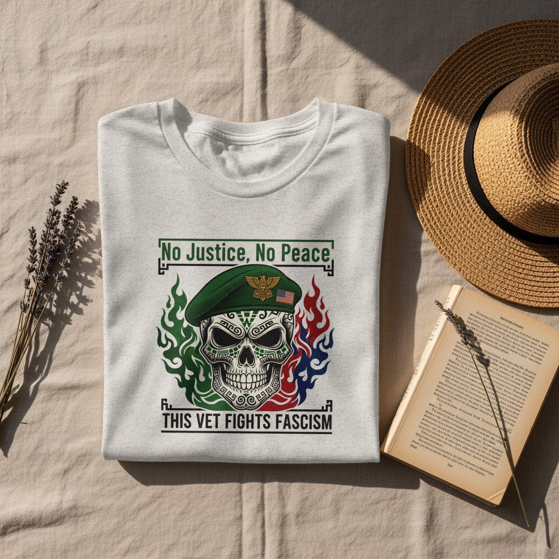 No Justice No Peace This Vet Fights Fascism T-shirt