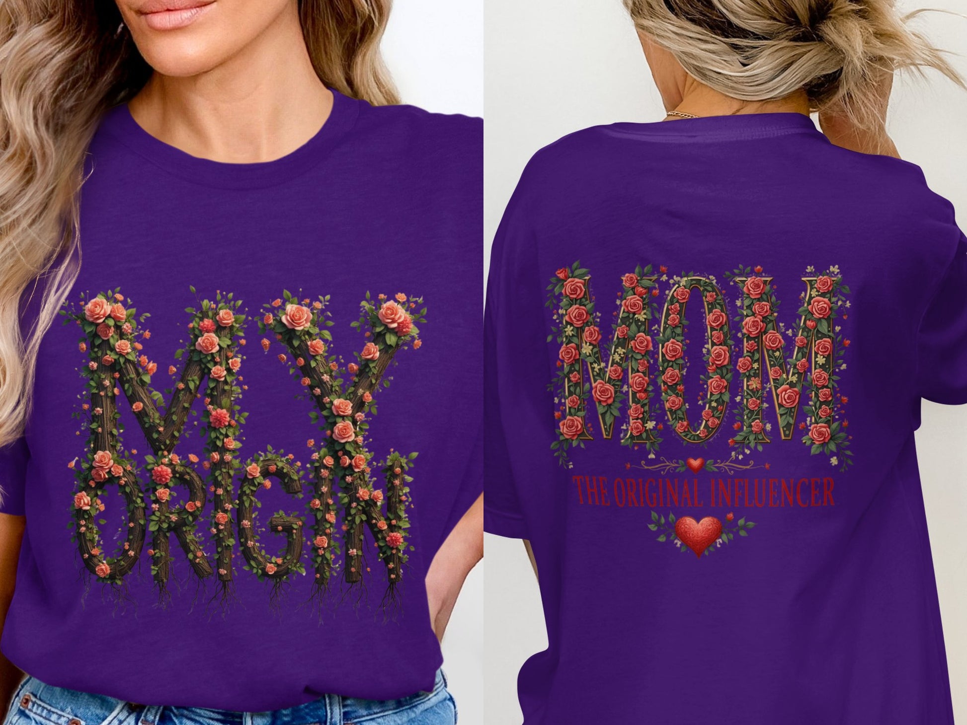 Floral My Origin Mom the Original Influencer product type